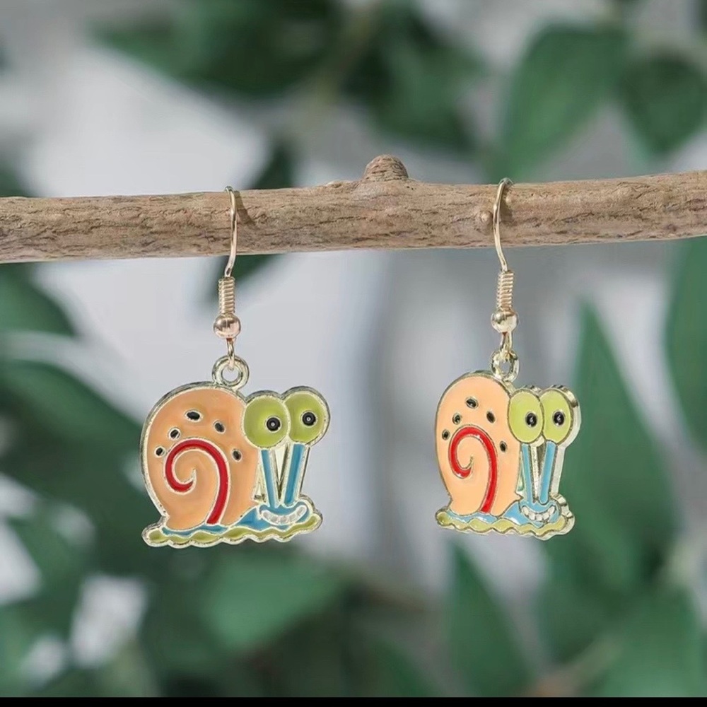 SpongeBob Gary the Snail Fun Lightweight Earrings